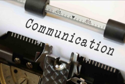 How can a small business communicate with customers?